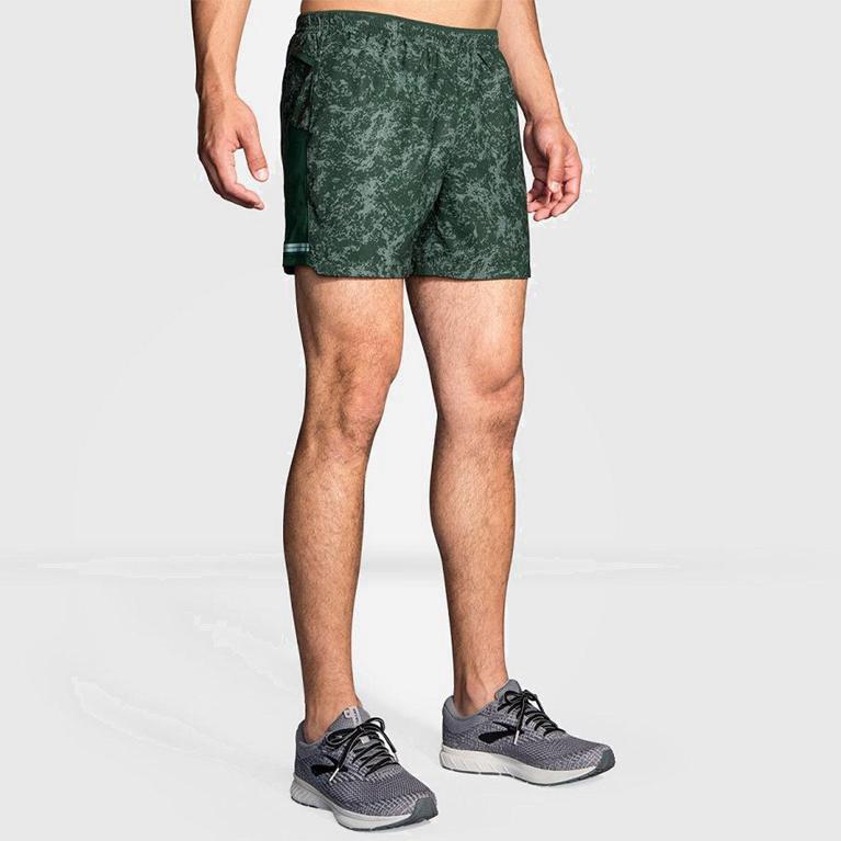 Brooks Sherpa 5 - Pantalones Cortos Hombre - Verde (SIKH-14308)